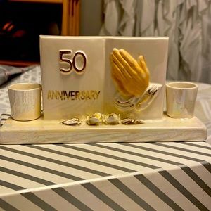 50th Anniversary candle holder